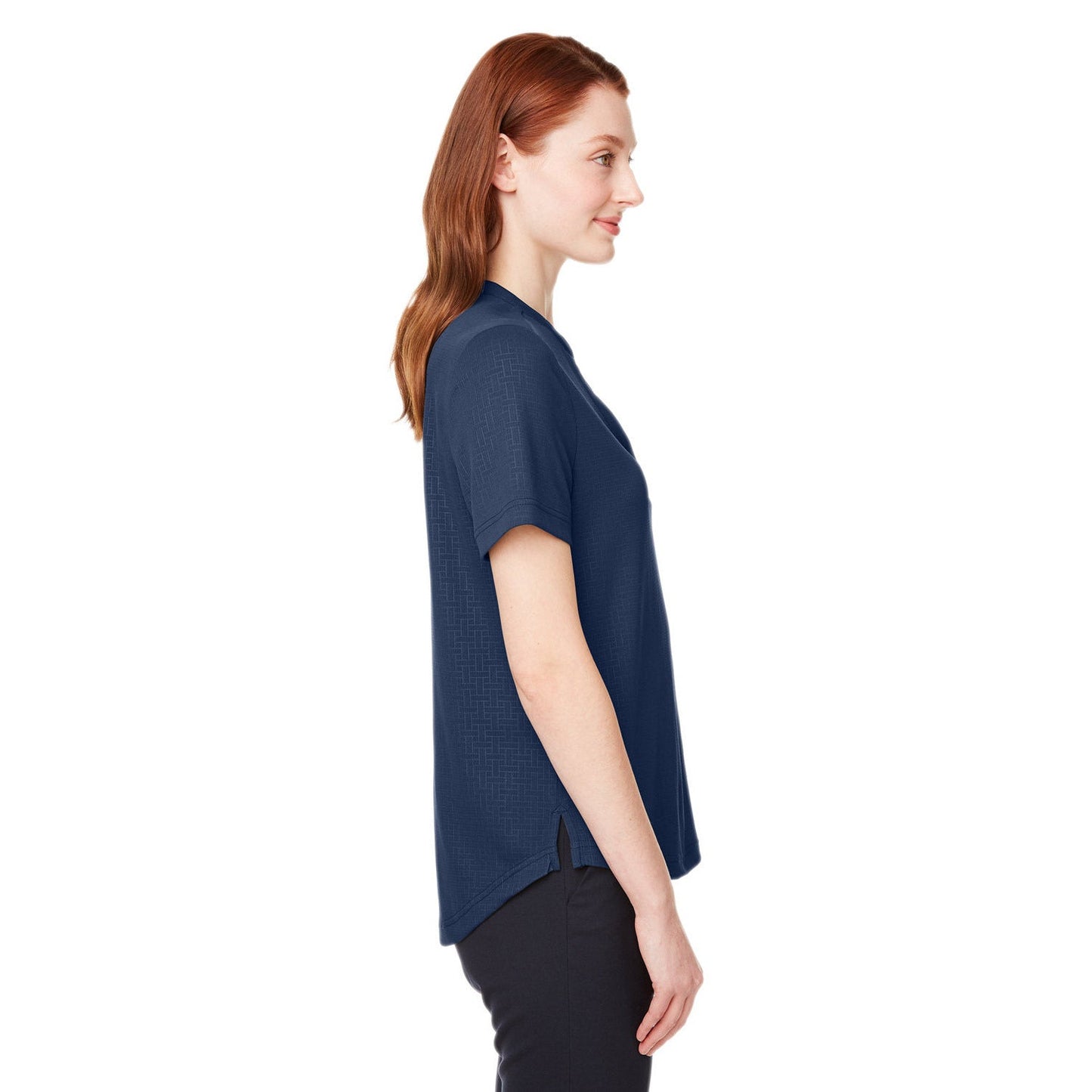 Black Henley Shirts - North End - Recycled Fabric