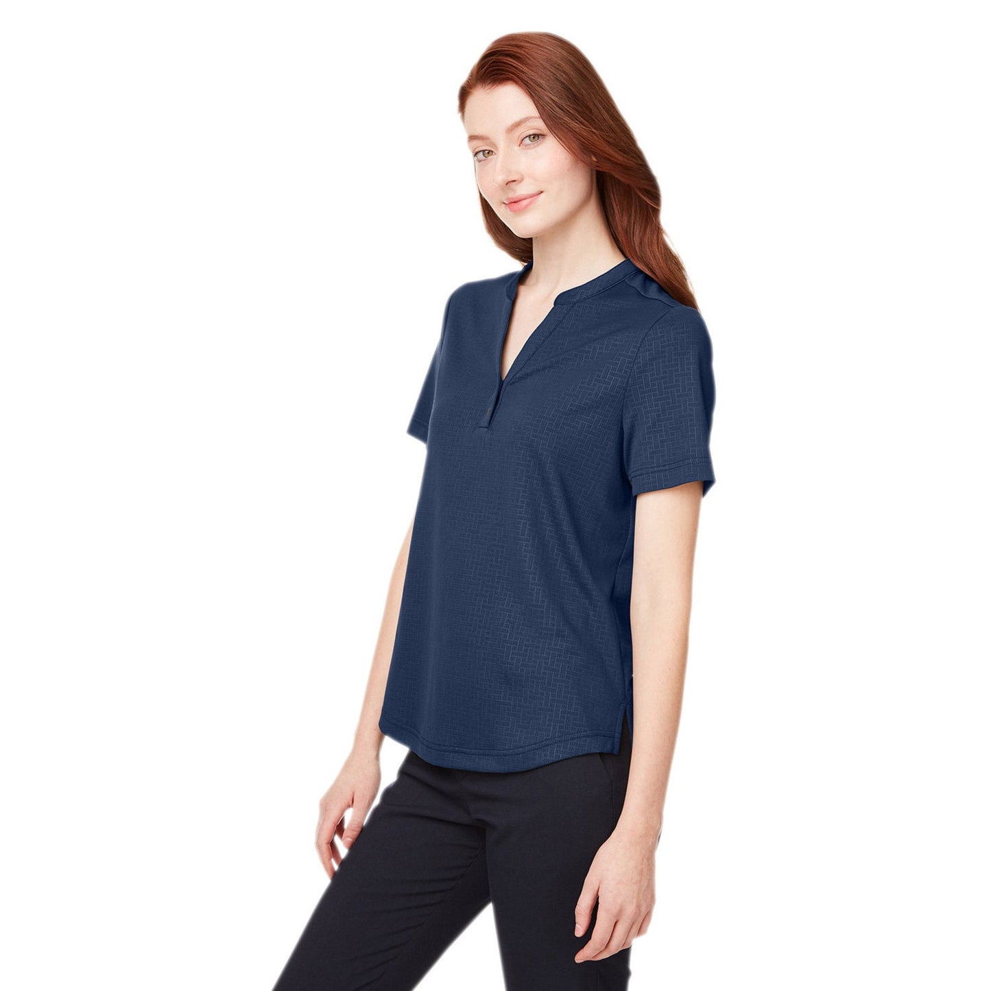 Black Henley Shirts - North End - Recycled Fabric