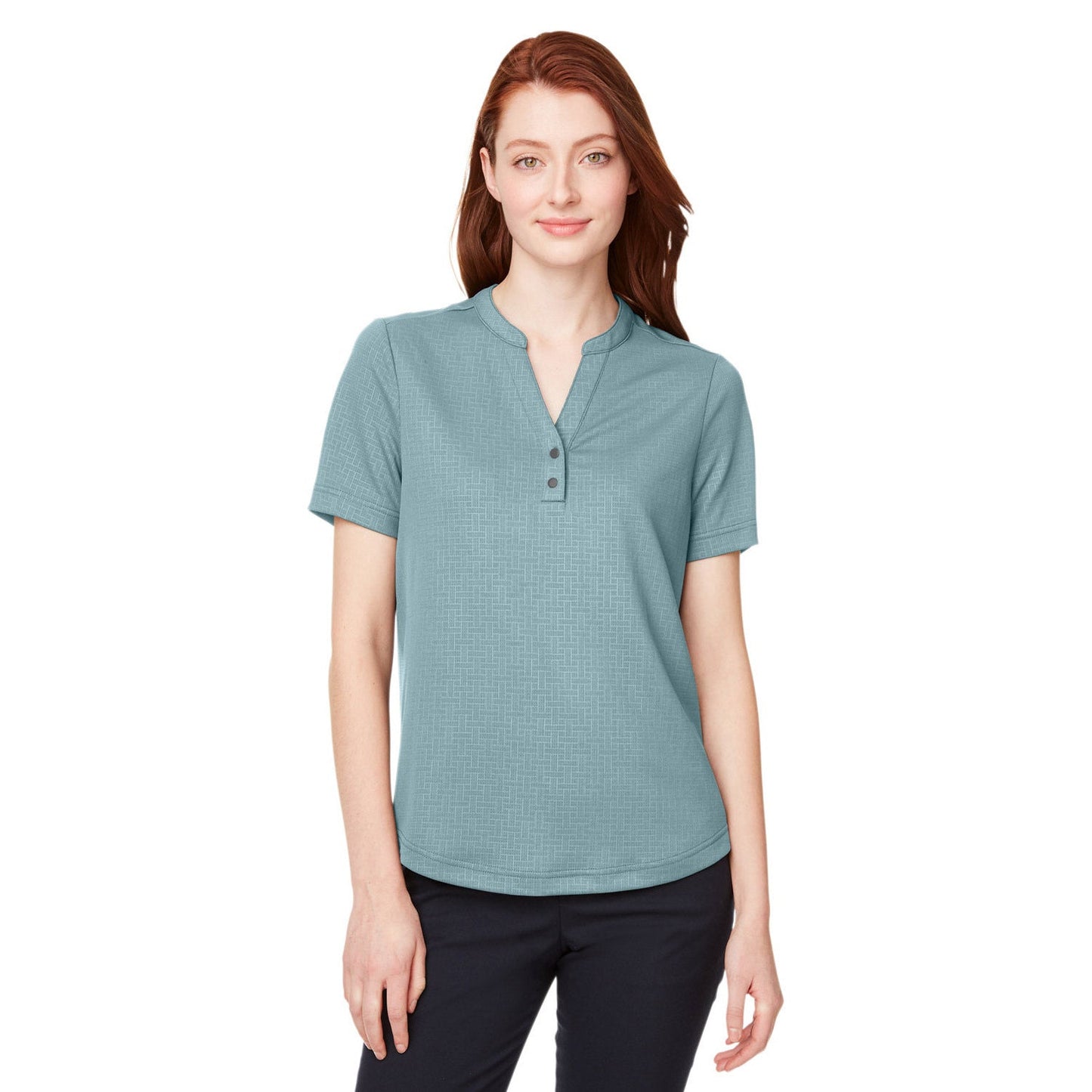 Black Henley Shirts - North End - Recycled Fabric