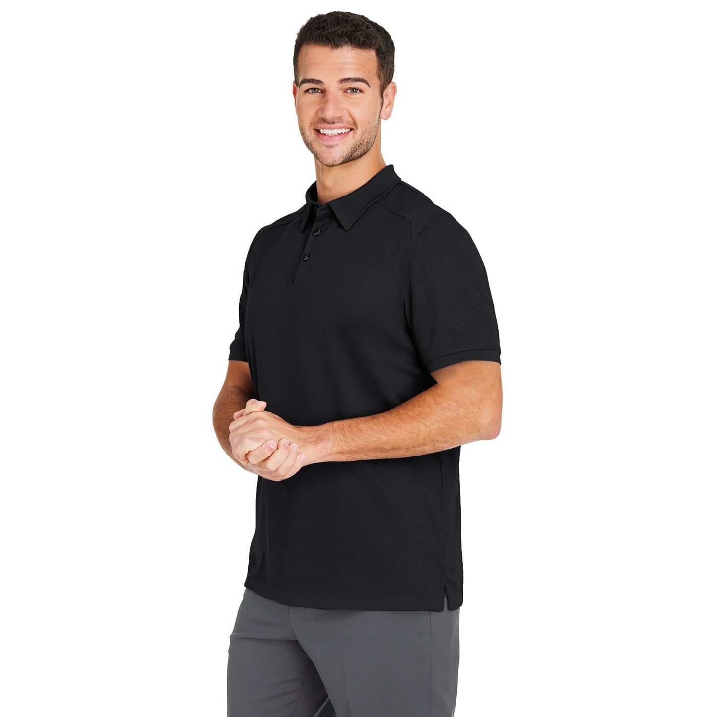Black Polo Shirt - North End - Coolcore Fabric