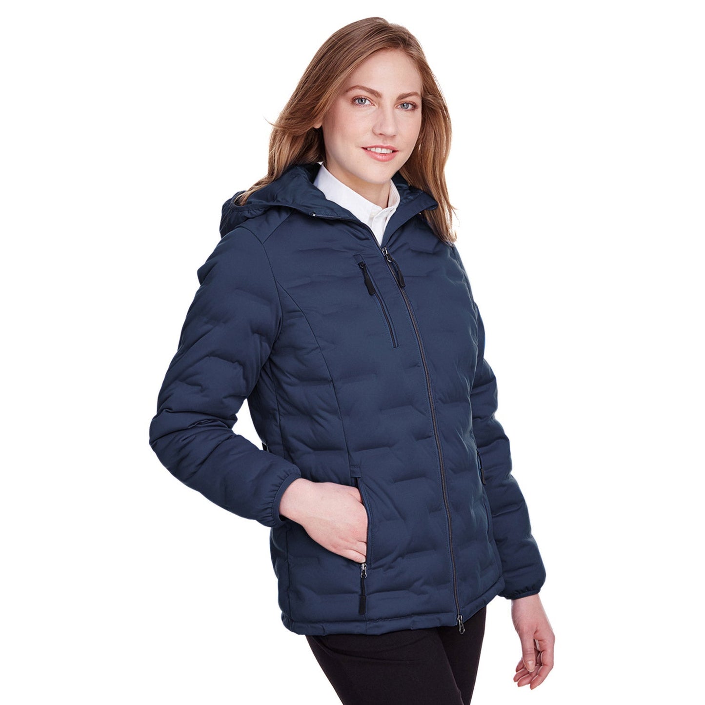 Black Loft Puffer Jacket - North End - Water-resistant