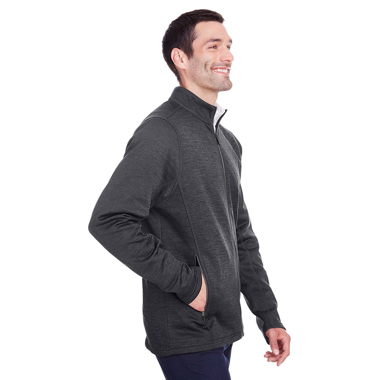 Black Heather Jacket - North End - Soft Fleece