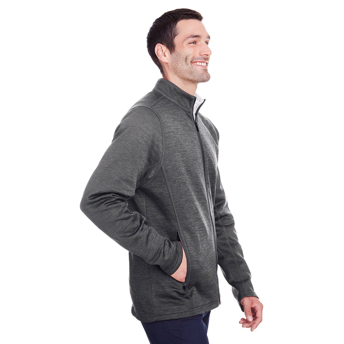 Black Heather Jacket - North End - Soft Fleece