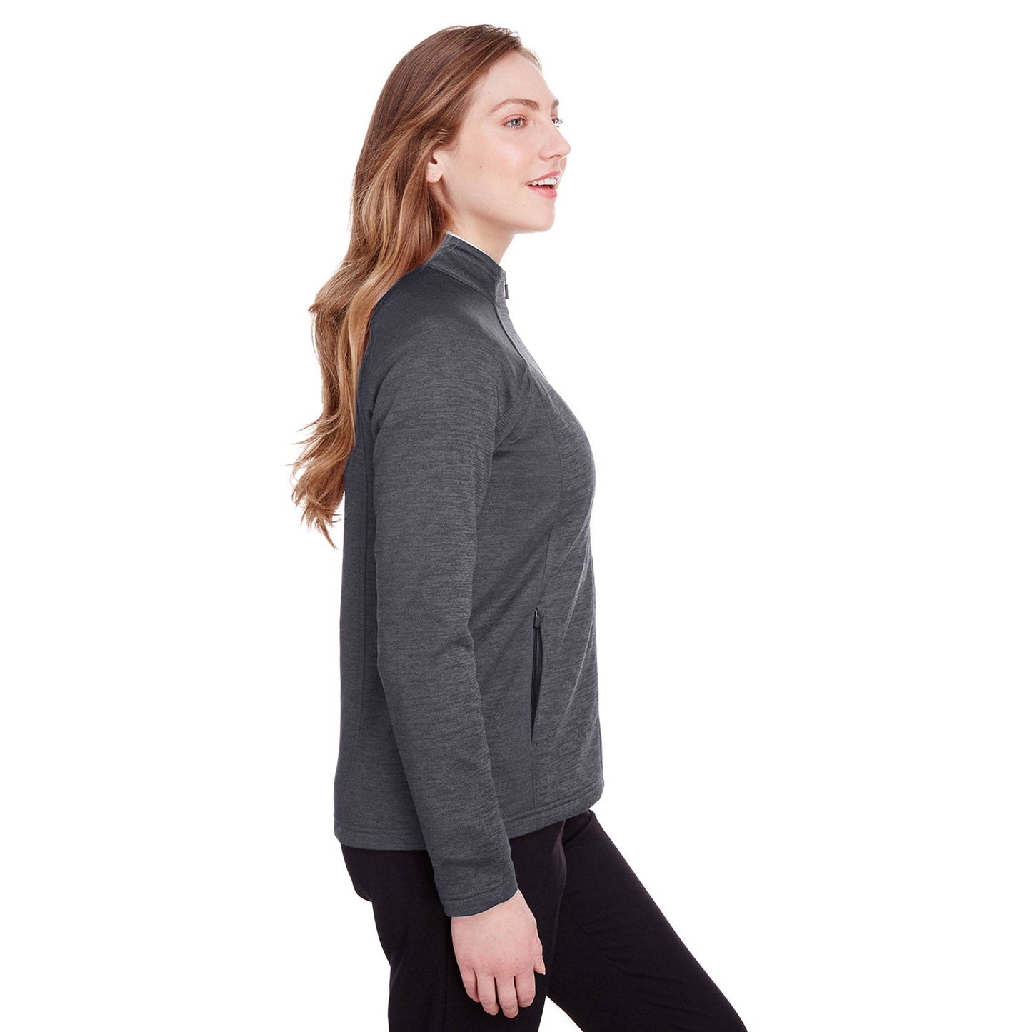Black Heather Jacket - North End - Soft Fleece