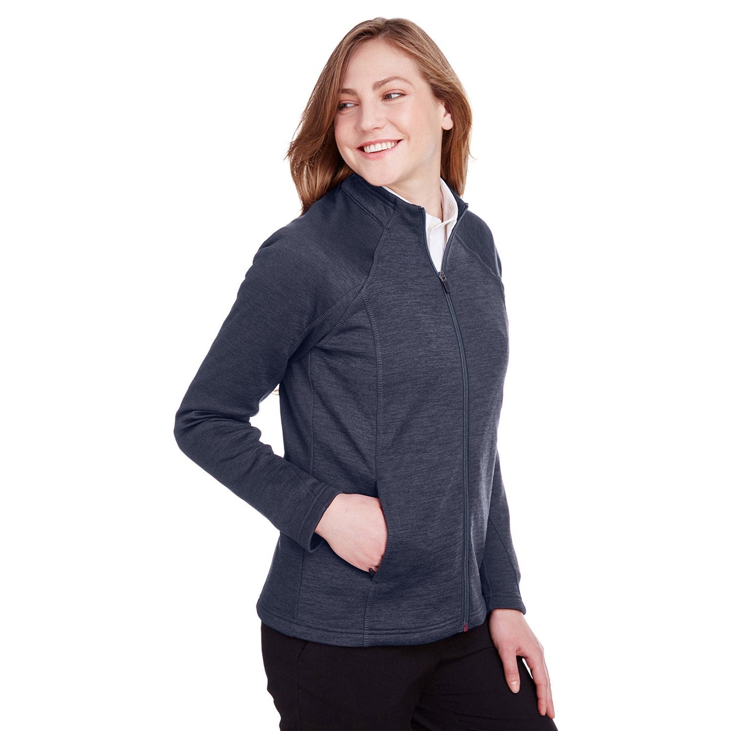Black Heather Jacket - North End - Soft Fleece