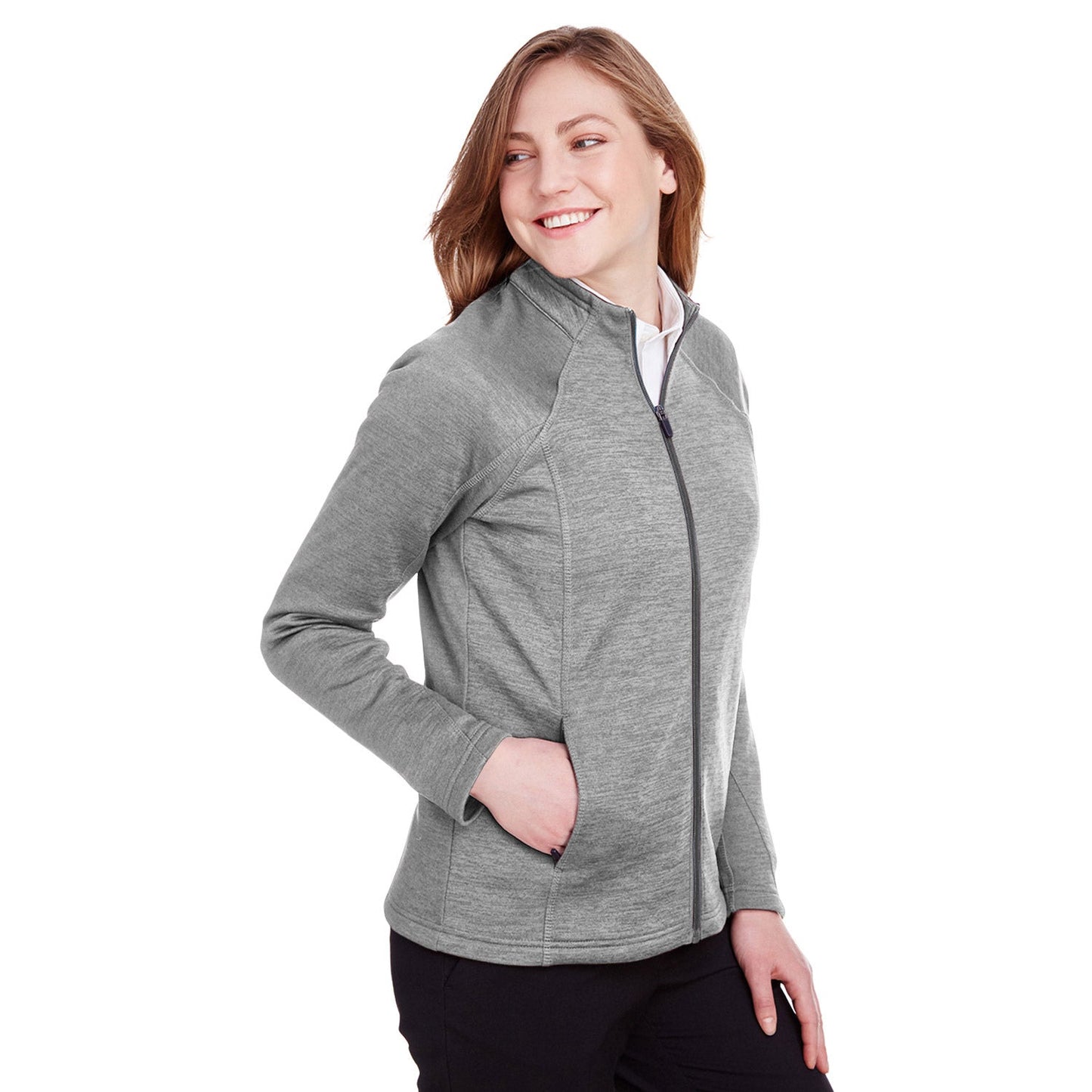 Black Heather Jacket - North End - Soft Fleece