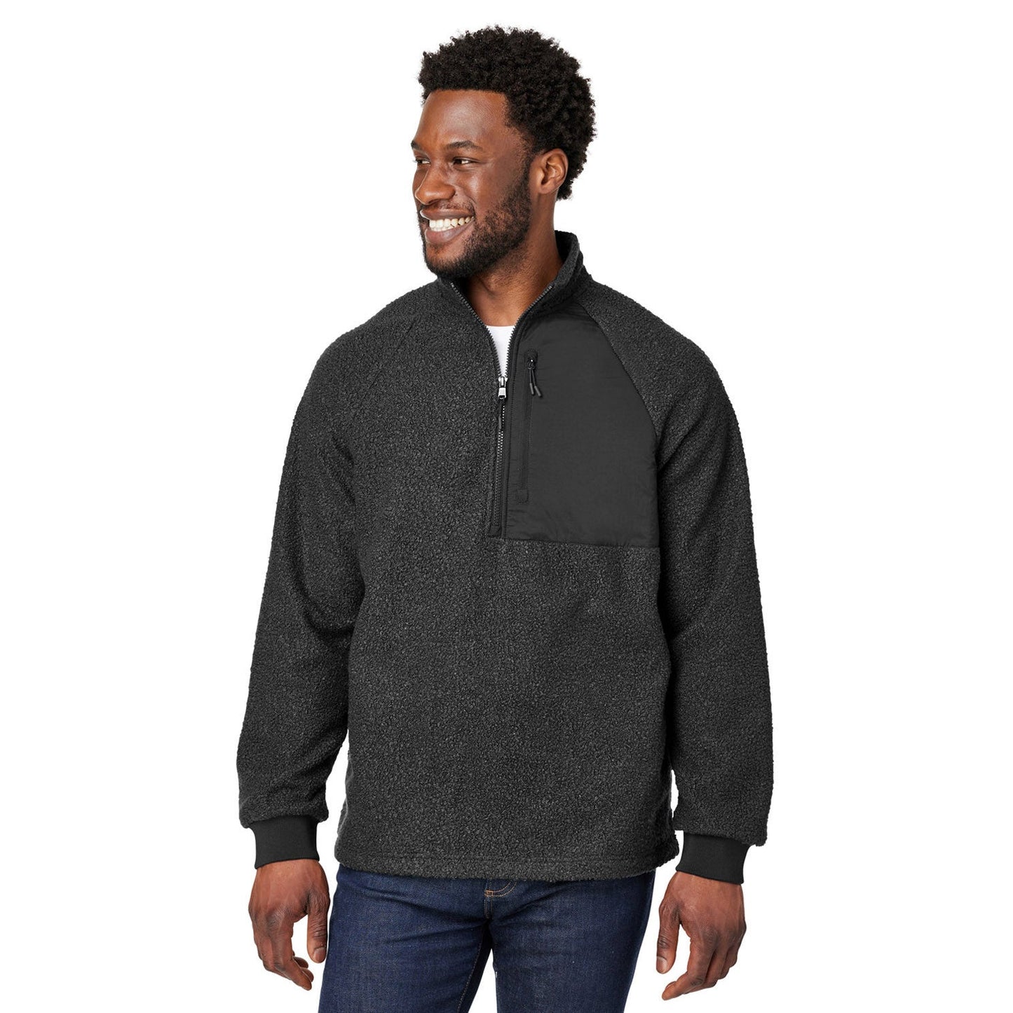 Black Sweatshirt - North End - Fleece Material