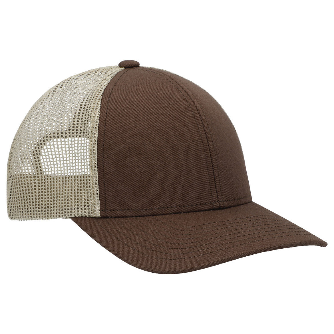 Black/White/Black Ball Cap - Pacific Headwear - Low-Pro Trucker