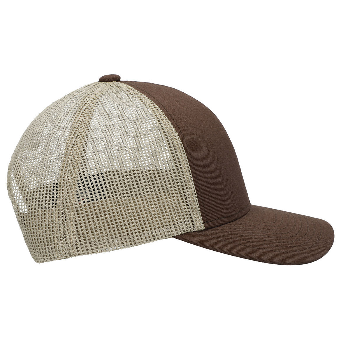 Black/White/Black Ball Cap - Pacific Headwear - Low-Pro Trucker