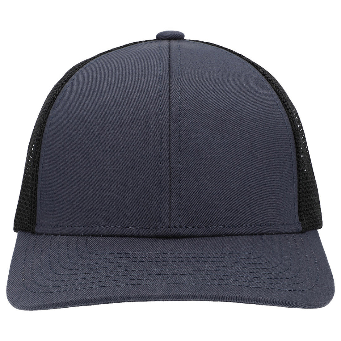 Black/White/Black Ball Cap - Pacific Headwear - Low-Pro Trucker