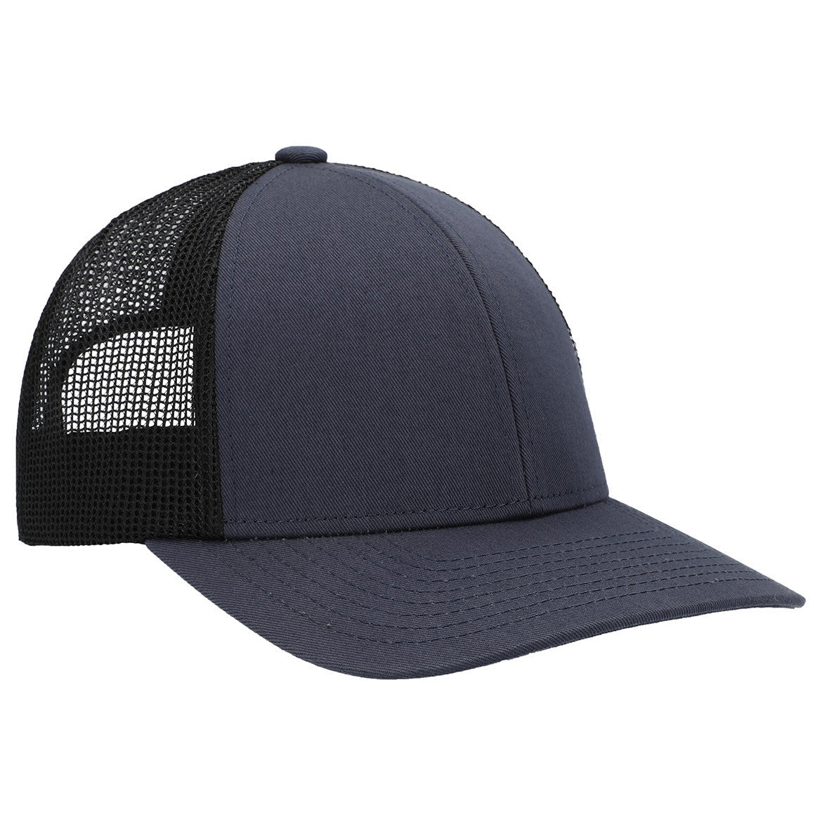 Black/White/Black Ball Cap - Pacific Headwear - Low-Pro Trucker