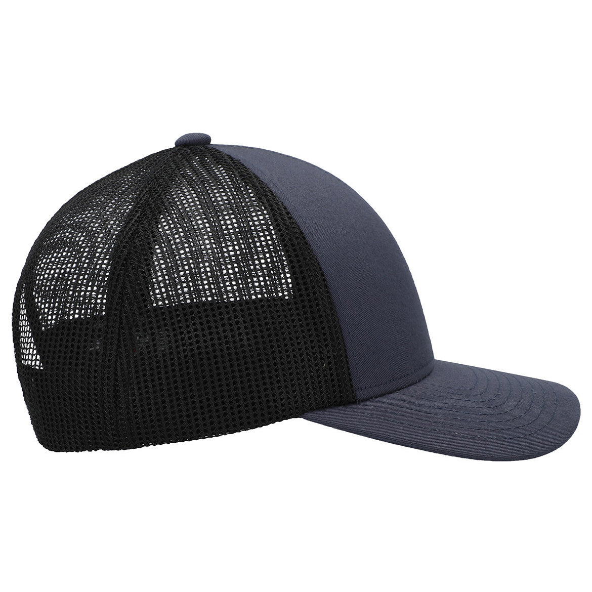 Black/White/Black Ball Cap - Pacific Headwear - Low-Pro Trucker