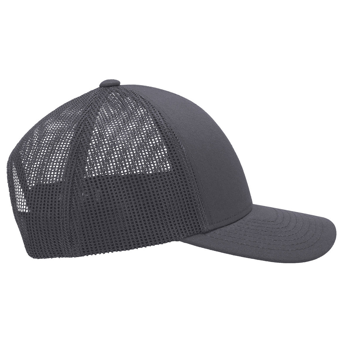 Black/White/Black Ball Cap - Pacific Headwear - Low-Pro Trucker