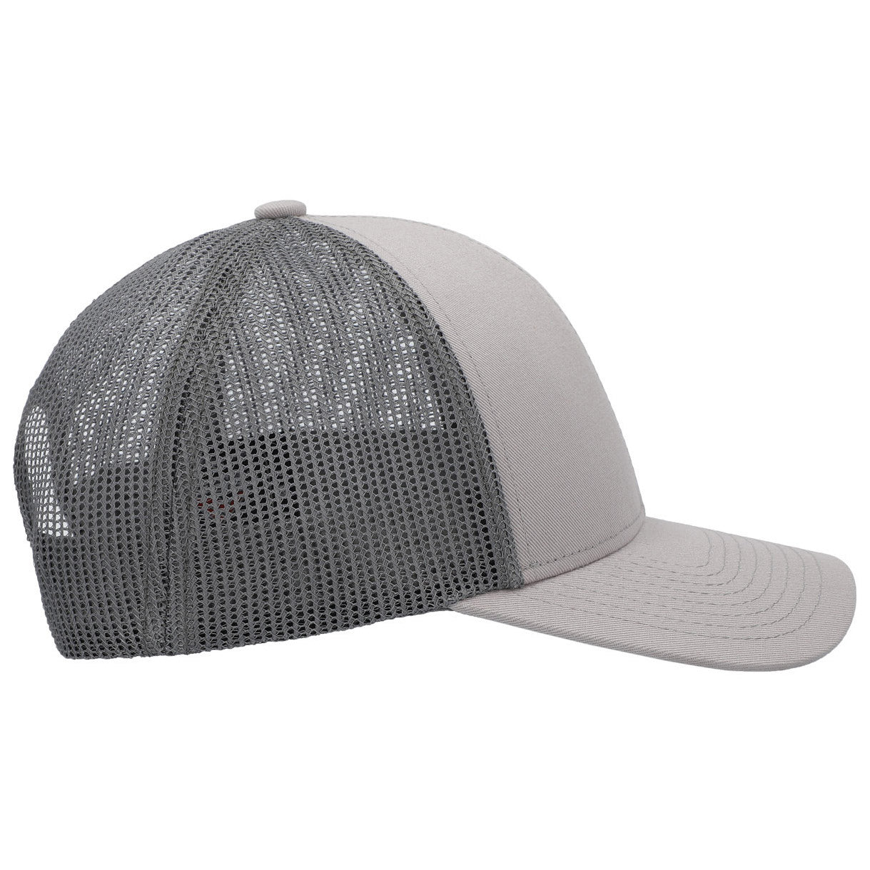 Black/White/Black Ball Cap - Pacific Headwear - Low-Pro Trucker