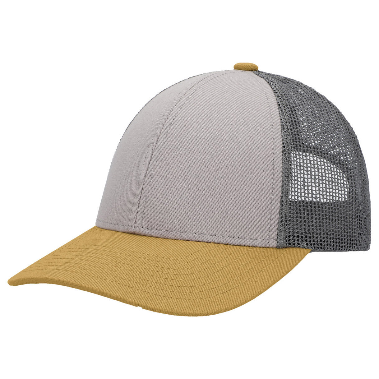 Black/White/Black Ball Cap - Pacific Headwear - Low-Pro Trucker