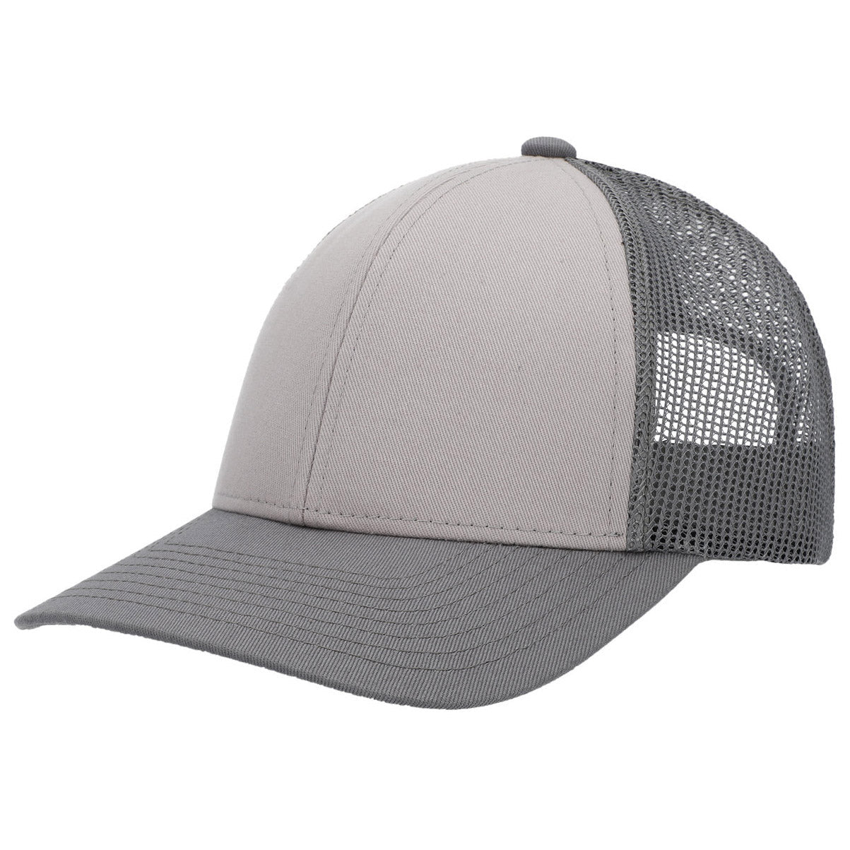 Black/White/Black Ball Cap - Pacific Headwear - Low-Pro Trucker