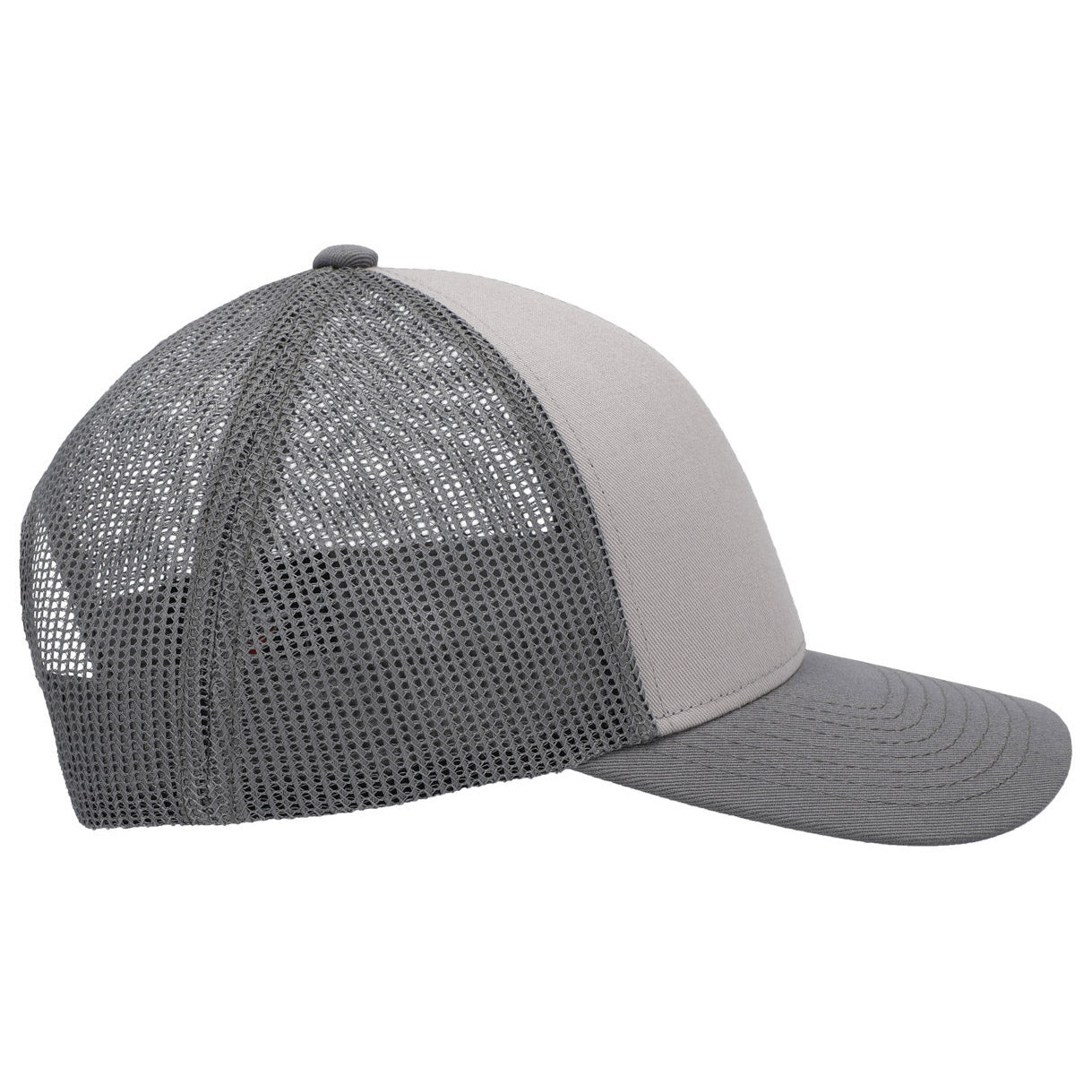 Black/White/Black Ball Cap - Pacific Headwear - Low-Pro Trucker