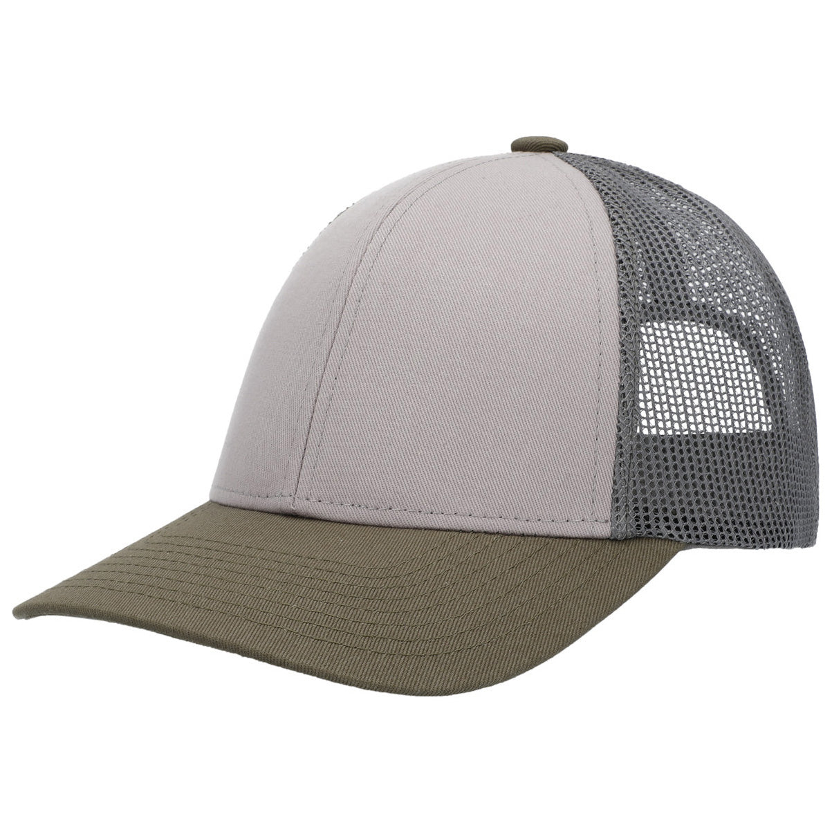Black/White/Black Ball Cap - Pacific Headwear - Low-Pro Trucker