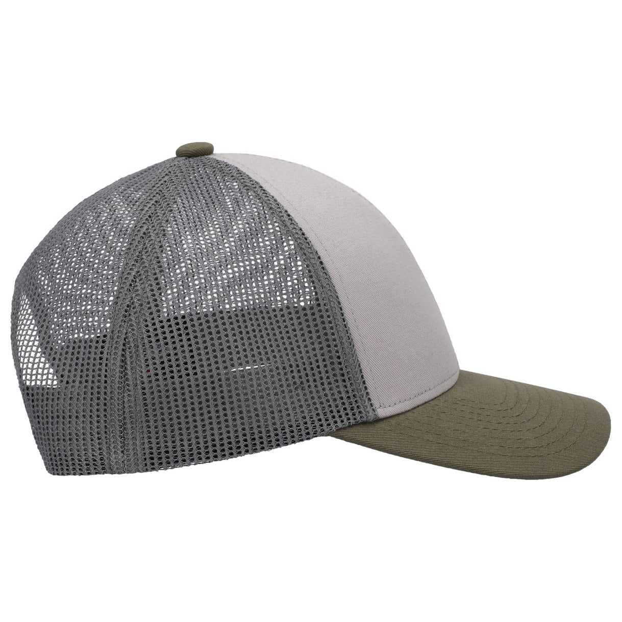 Black/White/Black Ball Cap - Pacific Headwear - Low-Pro Trucker