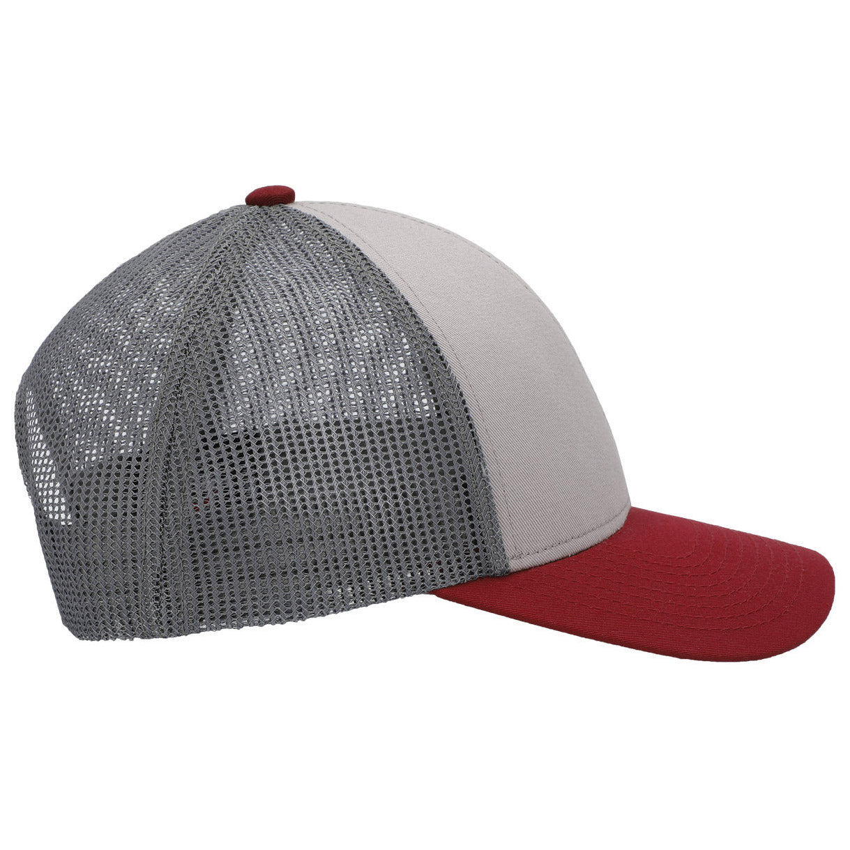 Black/White/Black Ball Cap - Pacific Headwear - Low-Pro Trucker