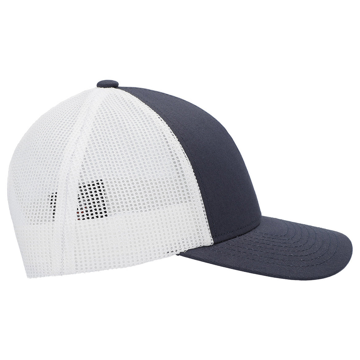 Black/White/Black Ball Cap - Pacific Headwear - Low-Pro Trucker