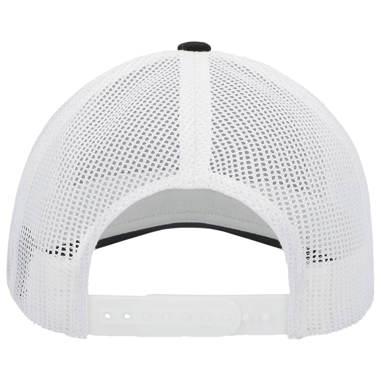 Black/White/Black Ball Cap - Pacific Headwear - Low-Pro Trucker