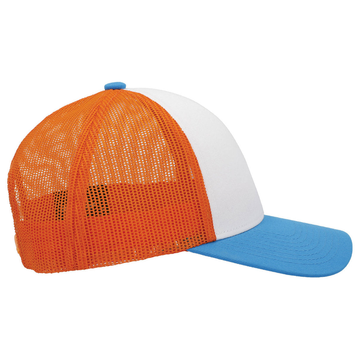 Black/White/Black Ball Cap - Pacific Headwear - Low-Pro Trucker