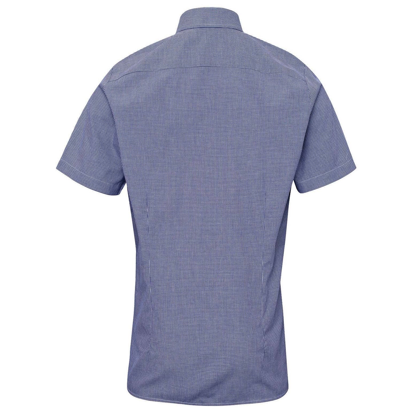 Black/White Button Up Shirt - Reprime - Microcheck Cotton