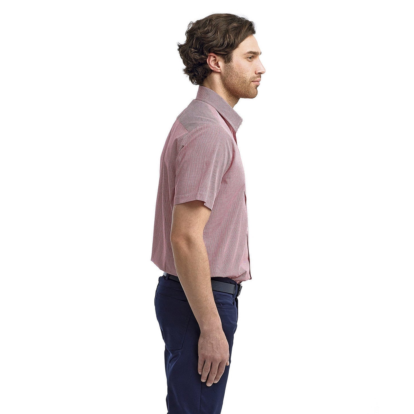 Black/White Button Up Shirt - Reprime - Microcheck Cotton