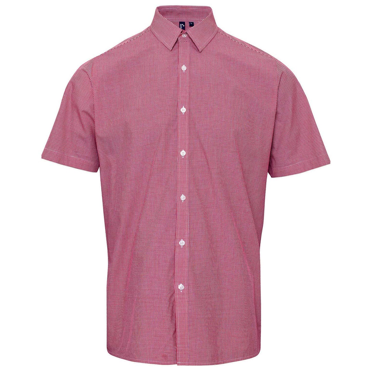 Black/White Button Up Shirt - Reprime - Microcheck Cotton