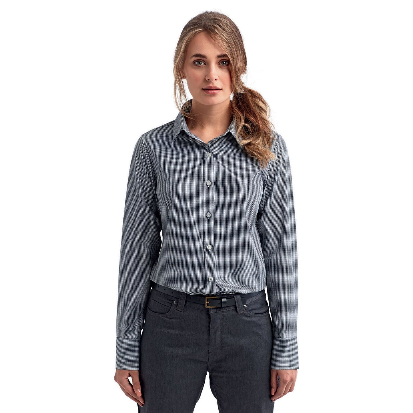 Black/White Button Up Shirt - Reprime - Soft Cotton