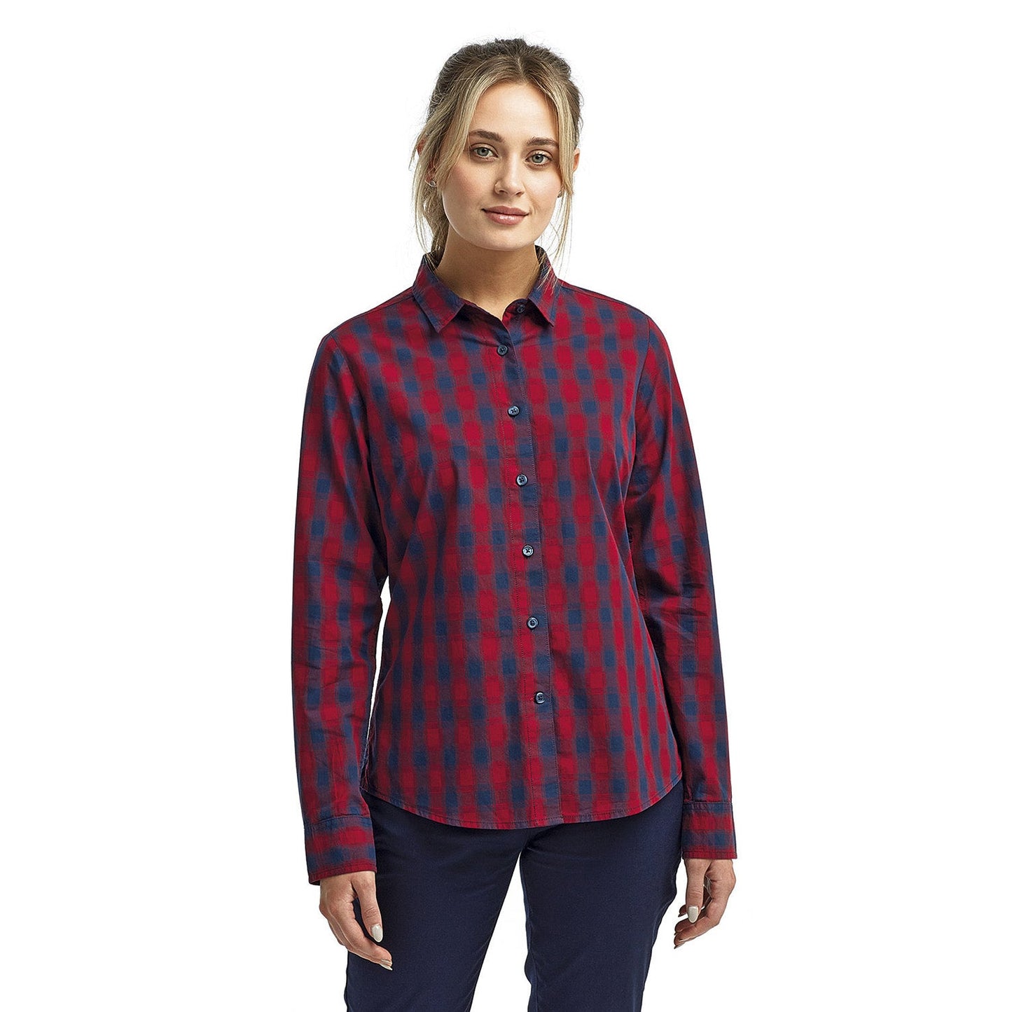 Steel/Black Button Up Shirt - Reprime - Stylish Cotton