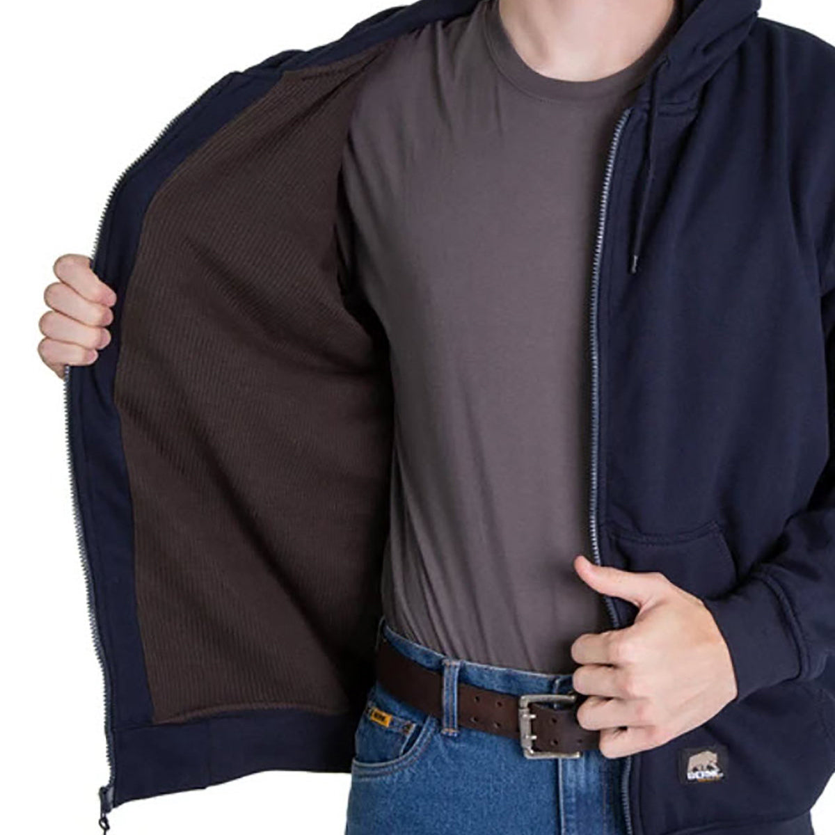 Black Sweatshirts - Berne - Thermal Lined Comfort