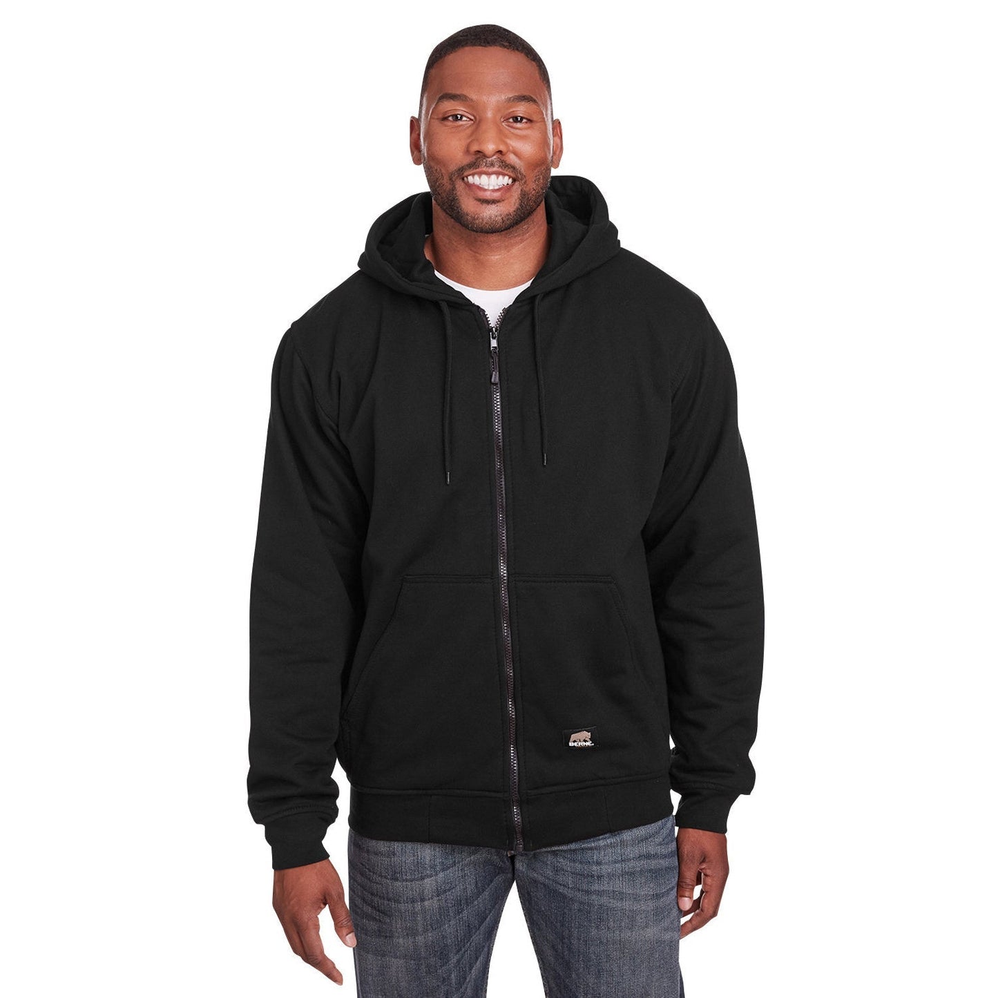 Black Sweatshirts - Berne - Thermal-Lined Comfort