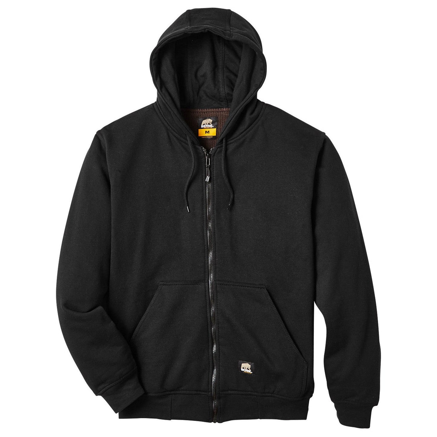 Black Sweatshirts - Berne - Thermal-Lined Comfort