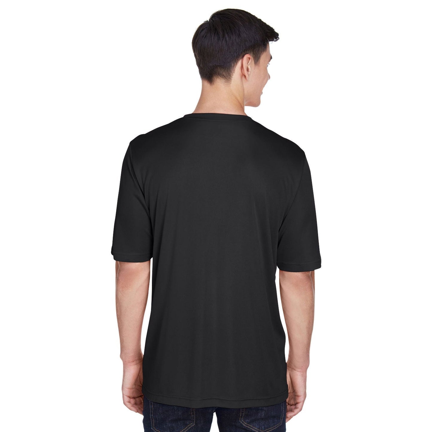 Black T-Shirts - Team 365 - Moisture-Wicking Performance