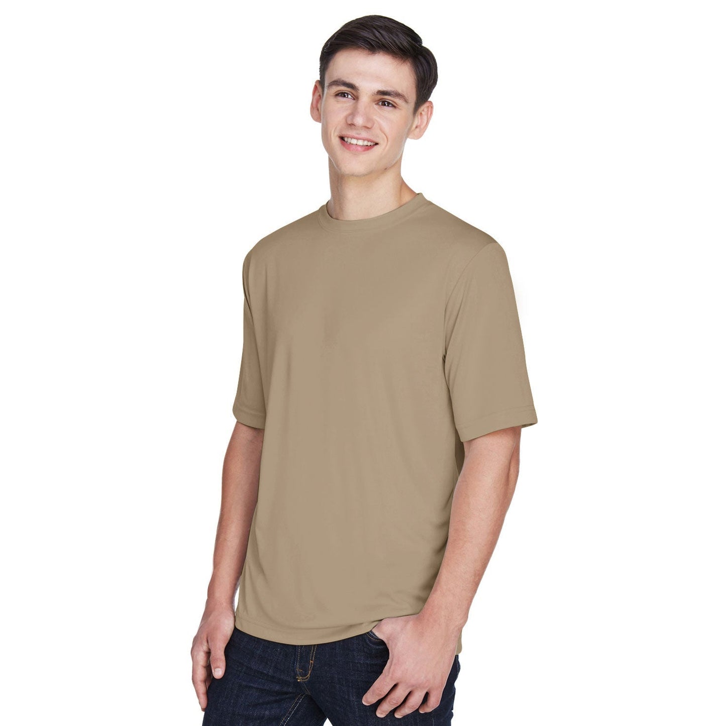 Black T-Shirts - Team 365 - Moisture-Wicking Performance