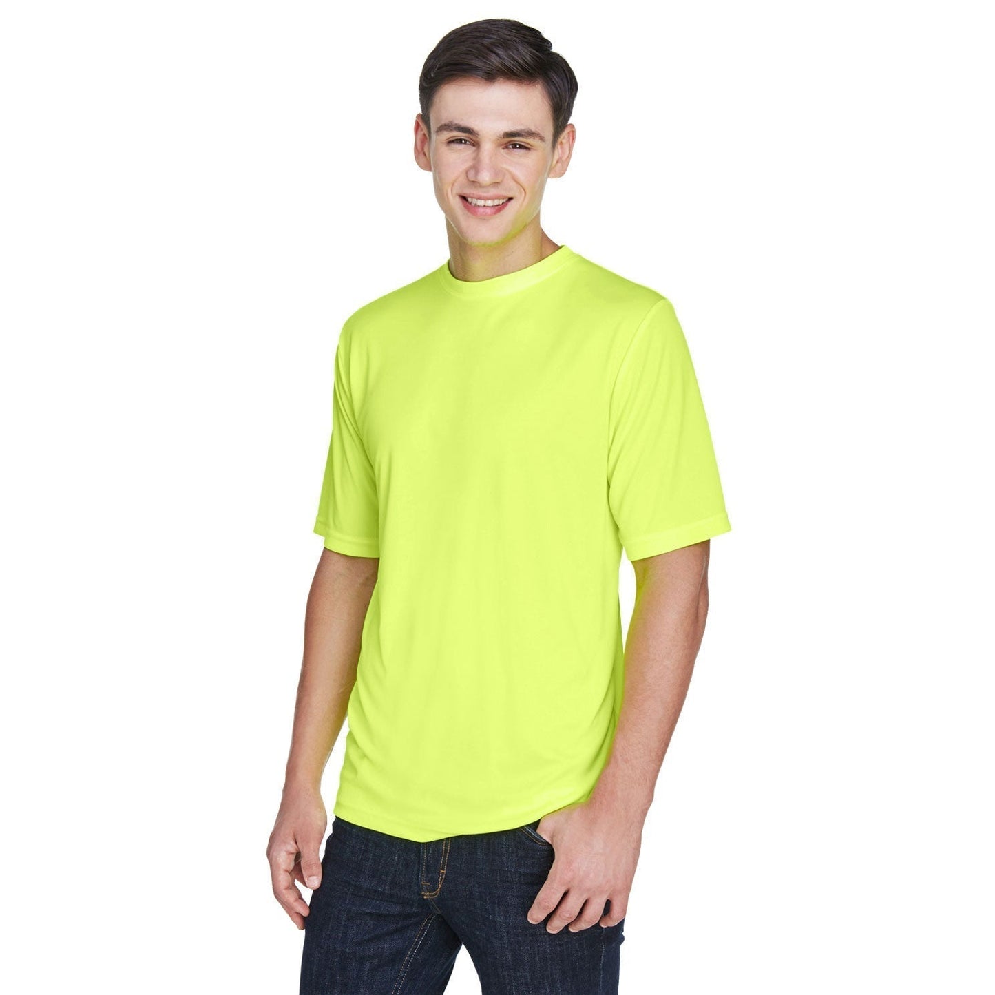 Black T-Shirts - Team 365 - Moisture-Wicking Performance