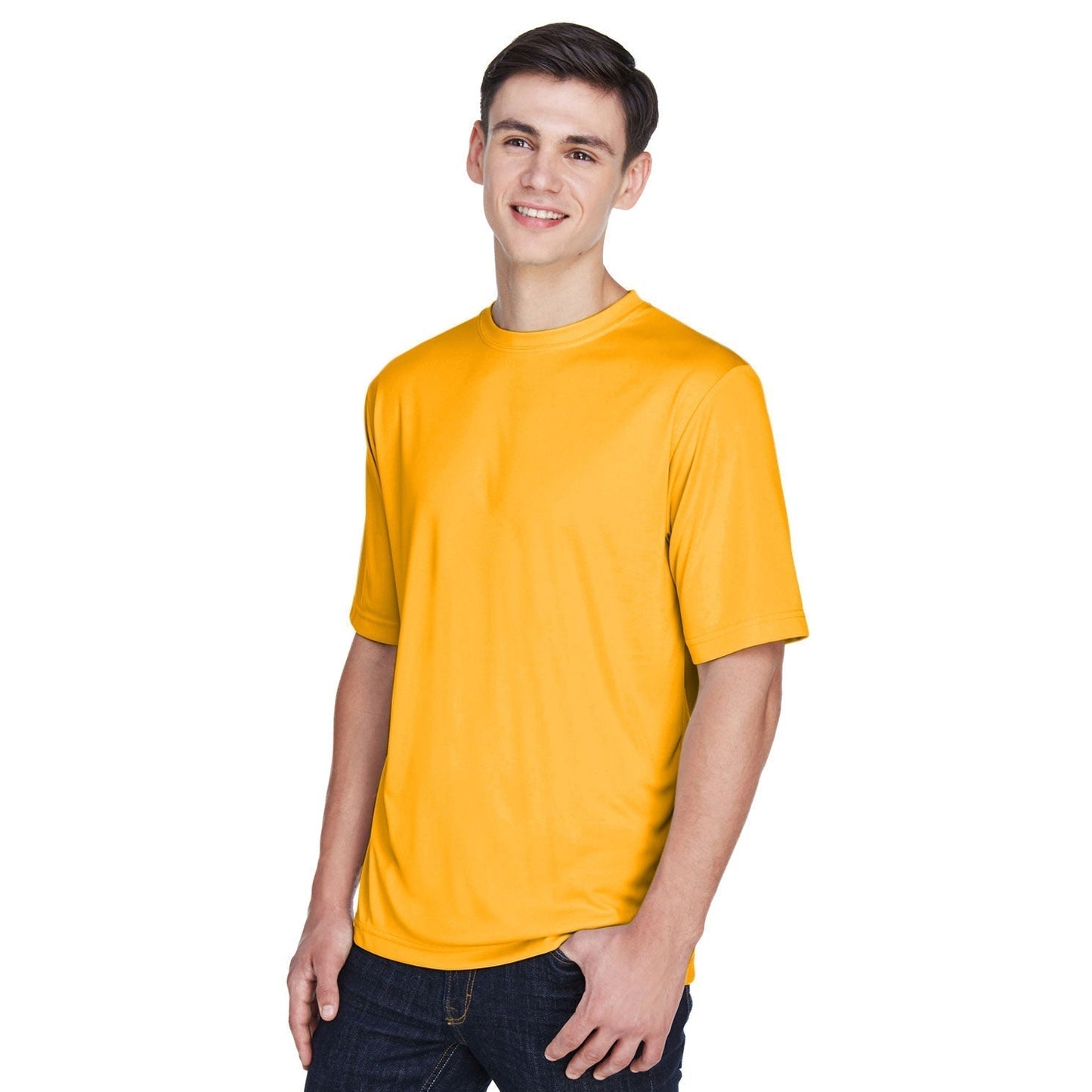 Black T-Shirts - Team 365 - Moisture-Wicking Performance
