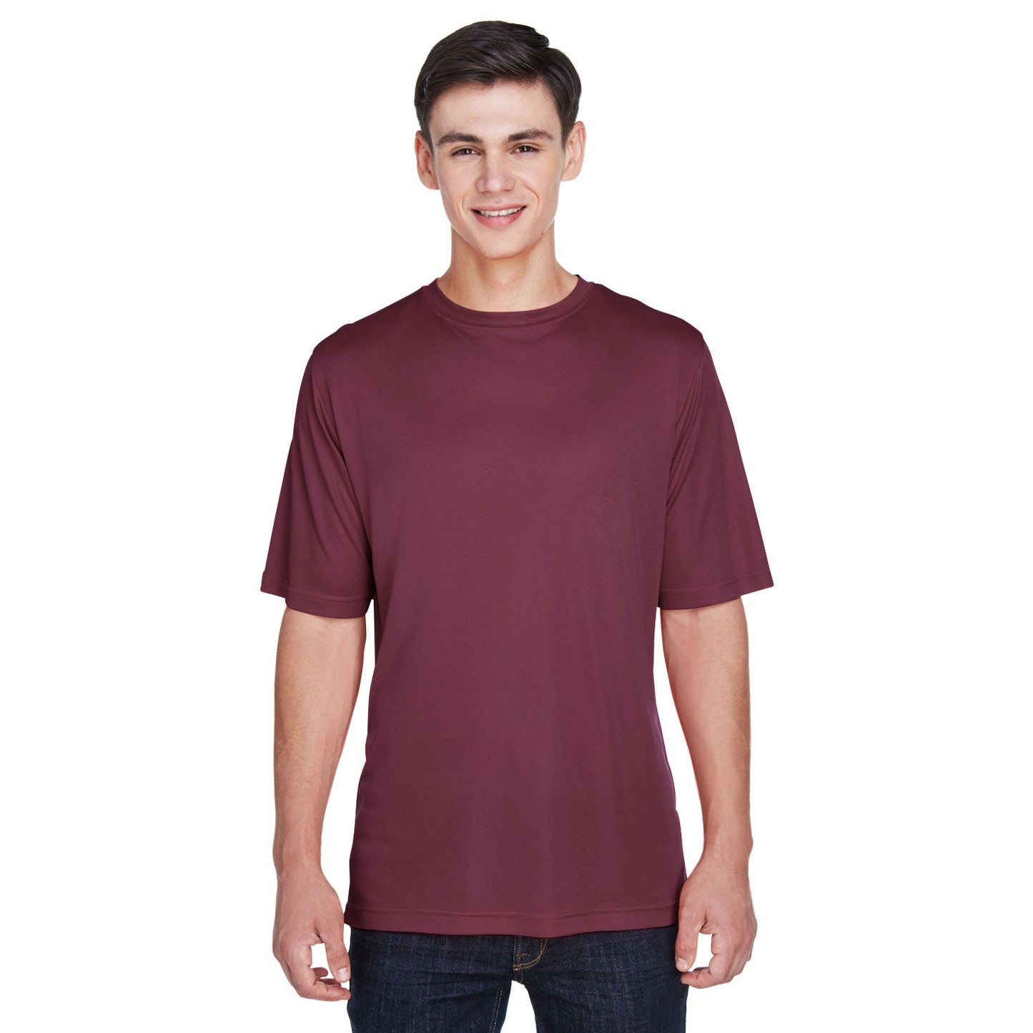 Black T-Shirts - Team 365 - Moisture-Wicking Performance
