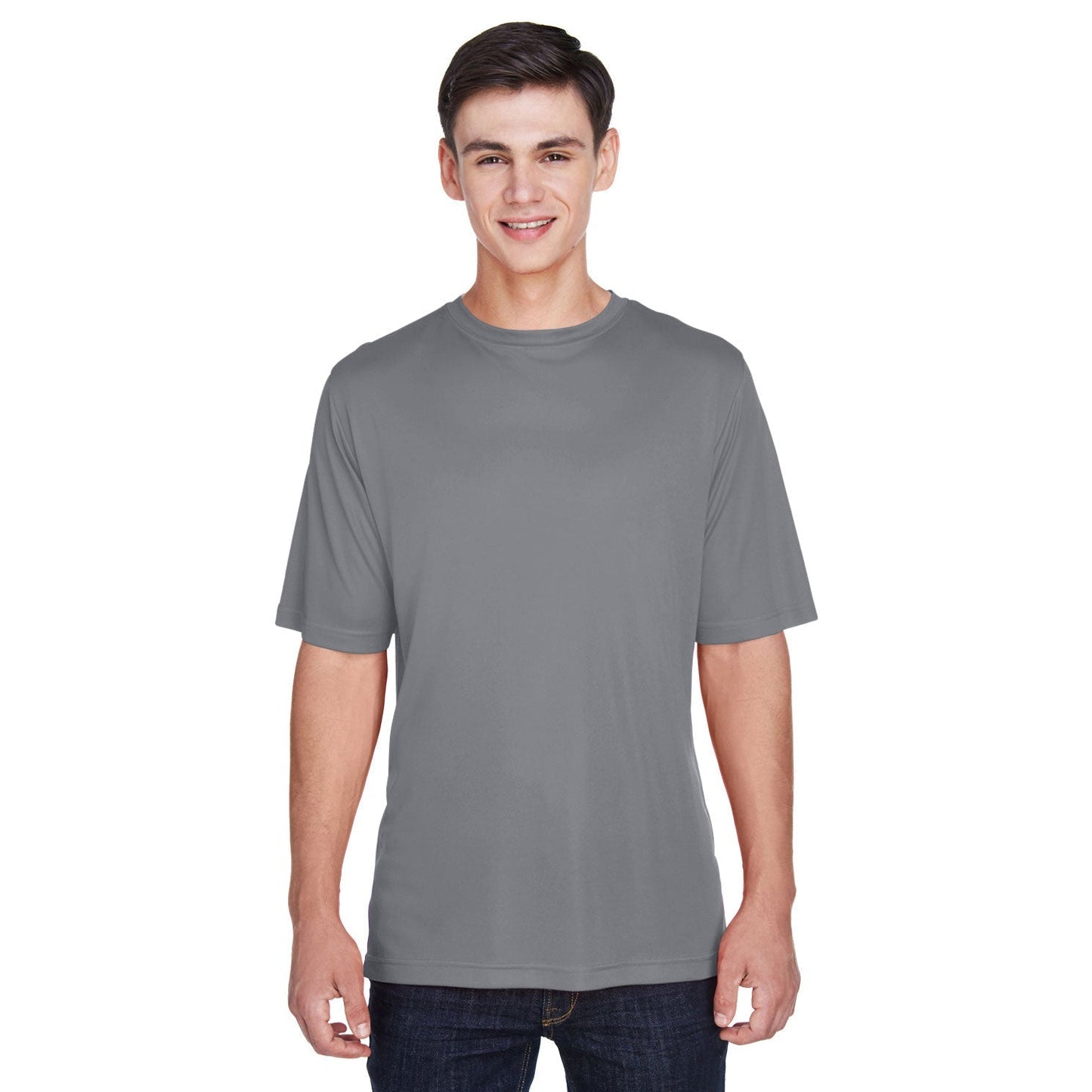 Black T-Shirts - Team 365 - Moisture-Wicking Performance