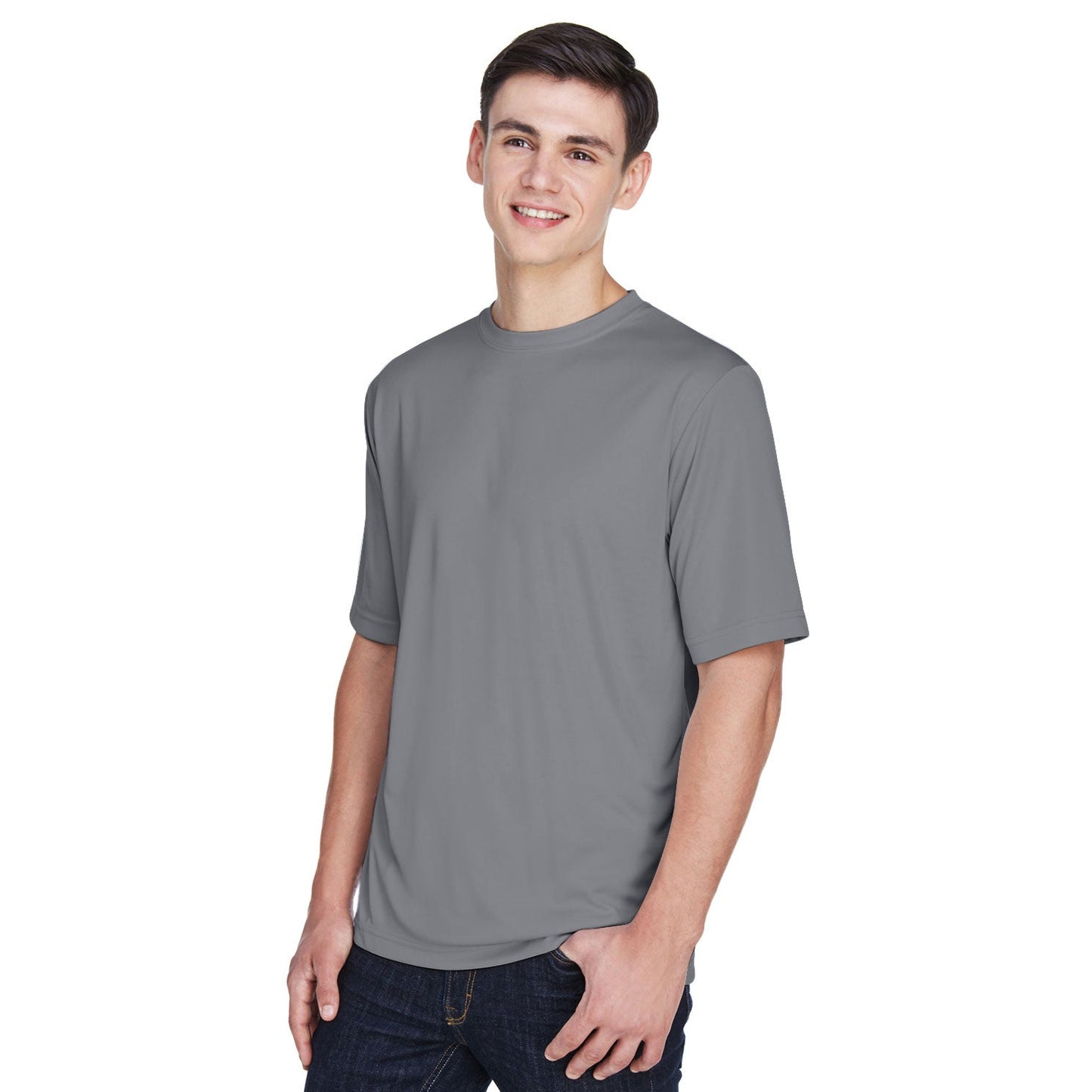 Black T-Shirts - Team 365 - Moisture-Wicking Performance