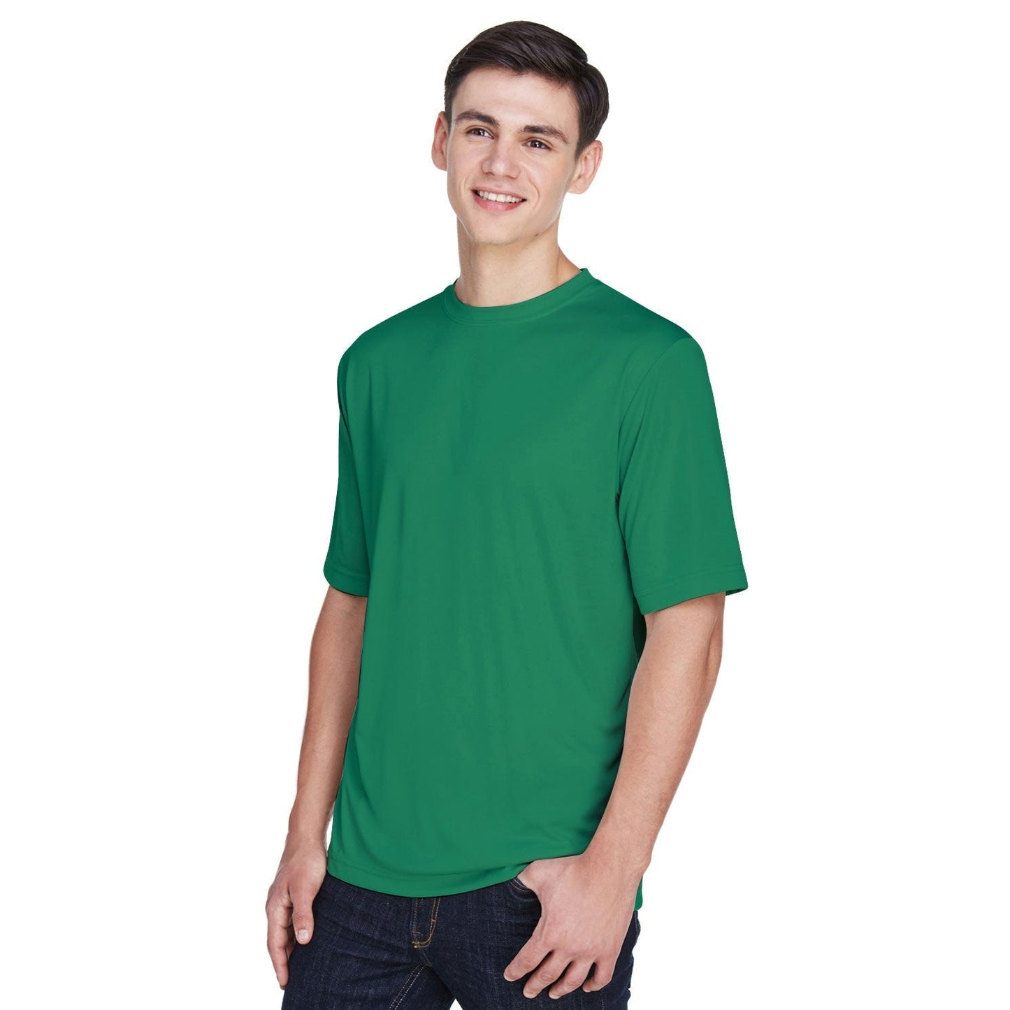Black T-Shirts - Team 365 - Moisture-Wicking Performance