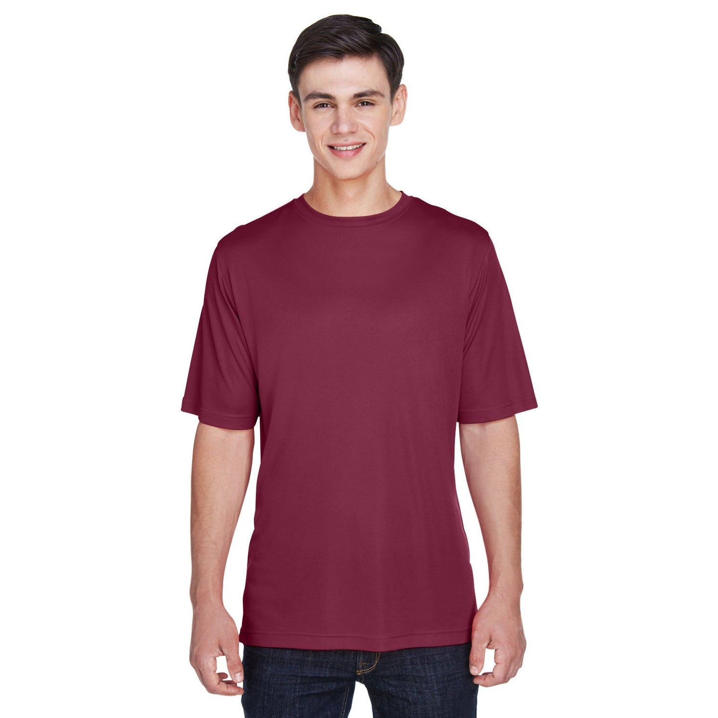 Black T-Shirts - Team 365 - Moisture-Wicking Performance