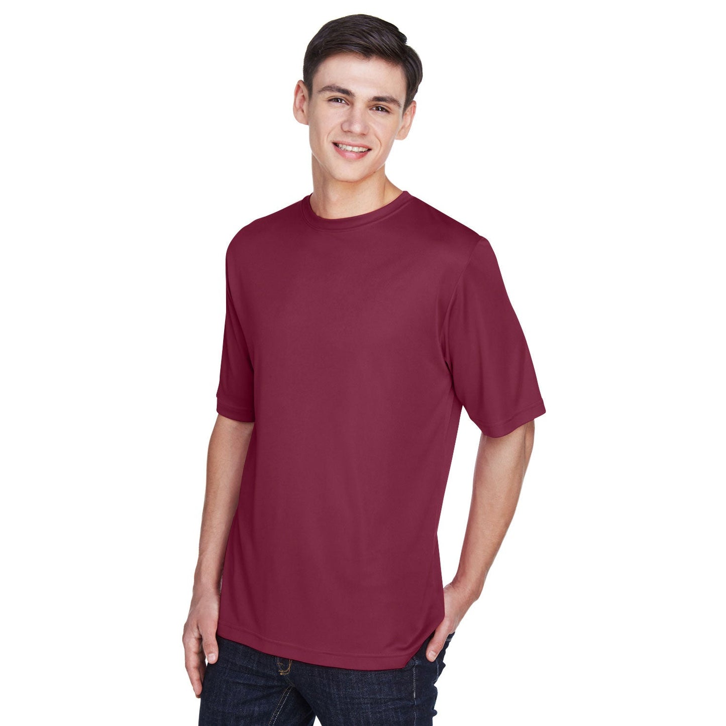 Black T-Shirts - Team 365 - Moisture-Wicking Performance