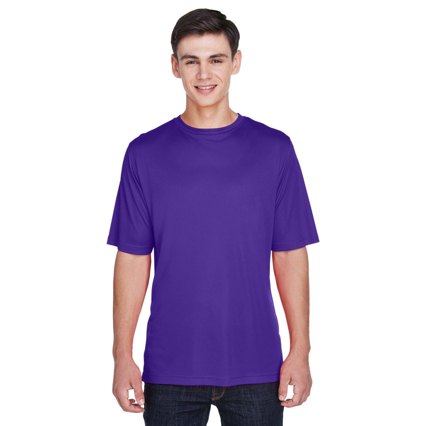 Black T-Shirts - Team 365 - Moisture-Wicking Performance