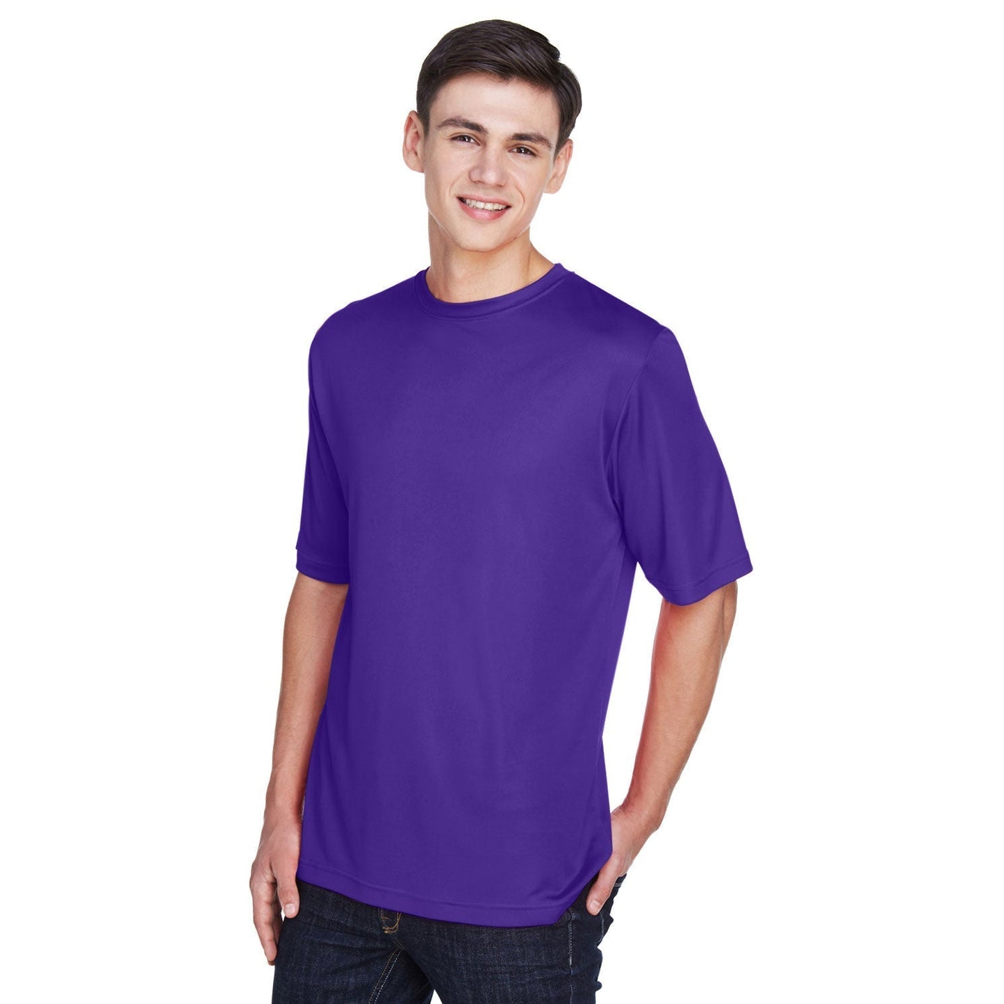 Black T-Shirts - Team 365 - Moisture-Wicking Performance