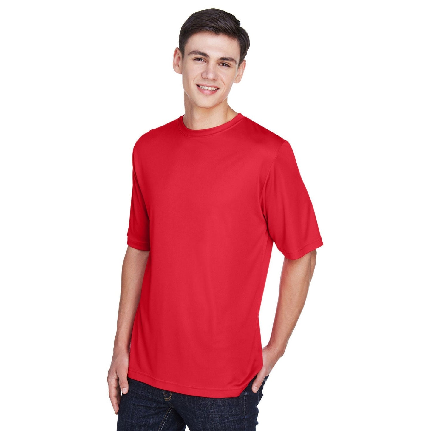 Black T-Shirts - Team 365 - Moisture-Wicking Performance