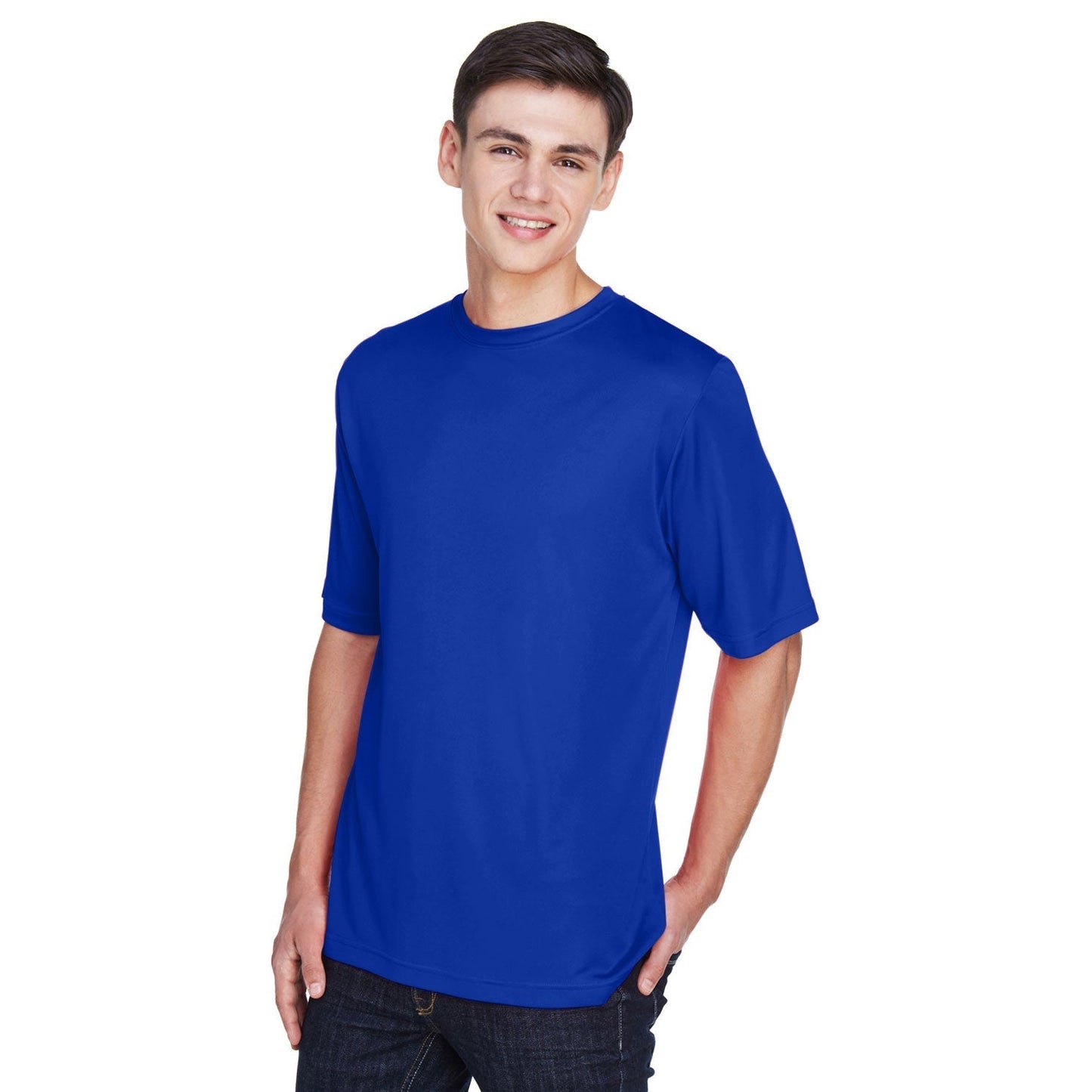 Black T-Shirts - Team 365 - Moisture-Wicking Performance