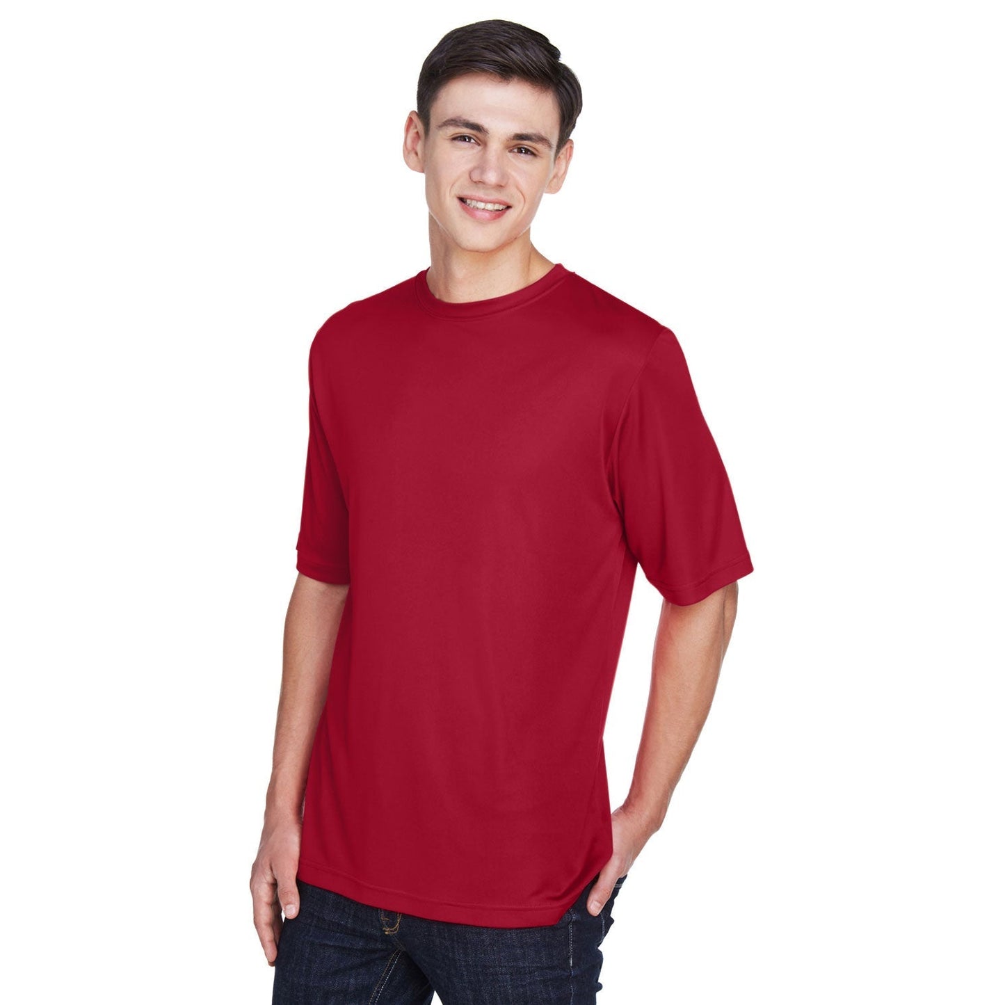 Black T-Shirts - Team 365 - Moisture-Wicking Performance